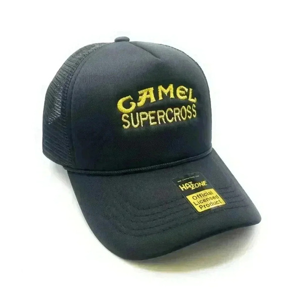 Other - Camel Mesh Trucker Snapback (Black)